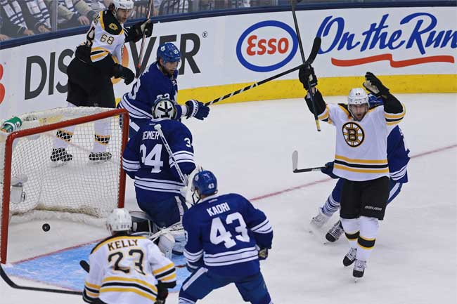Winners of both games in Toronto, the Bruins can advance with a win on Friday night.