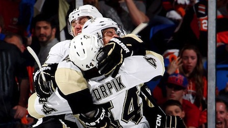 Brooks Orpik first playoff goal ever couldn't have come at a better time.