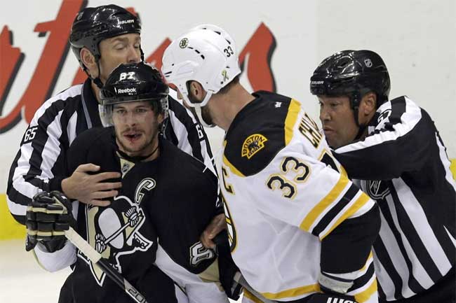 Tempers frayed, fists were thrown, and players ejected as the Eastern Conference finals got underway.