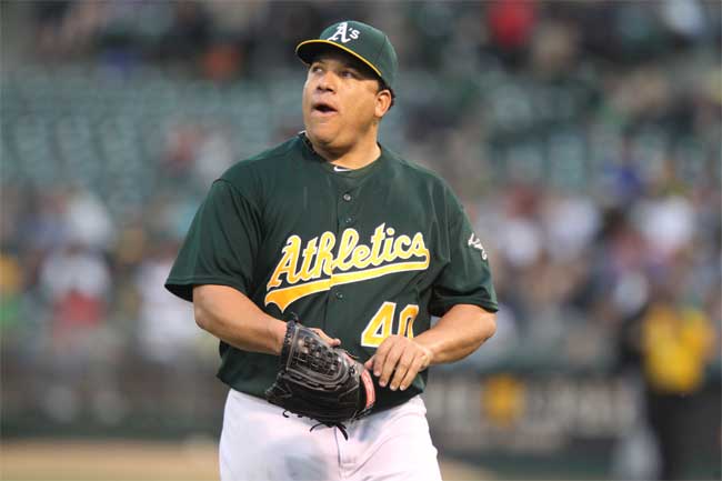 Bartolo Colon will take to the mound against his former club on Tuesday night.