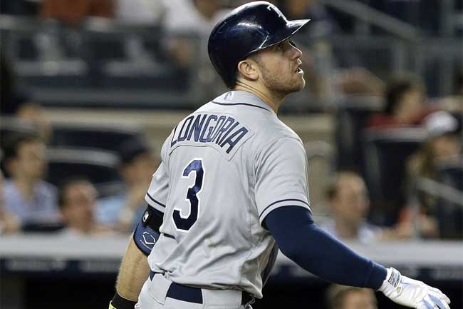 Evan Longoria recorded his 500th RBI in Thursday night's series opener against the Yankees.