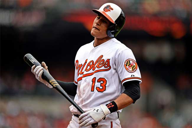 Leading the league in at bats, hits, and doubles, Manny Machado will pose a threat to the Blue Jays' 8-game winning streak.