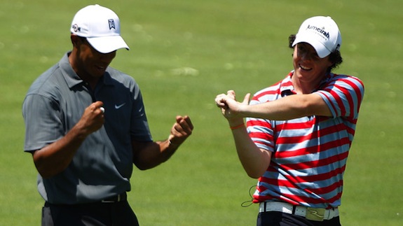 Best bros forever: Tiger Woods & Rory McIlroy still in contention