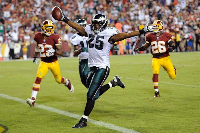 LeSean McCoy had 184 yards and a touchdown against the Redskins.