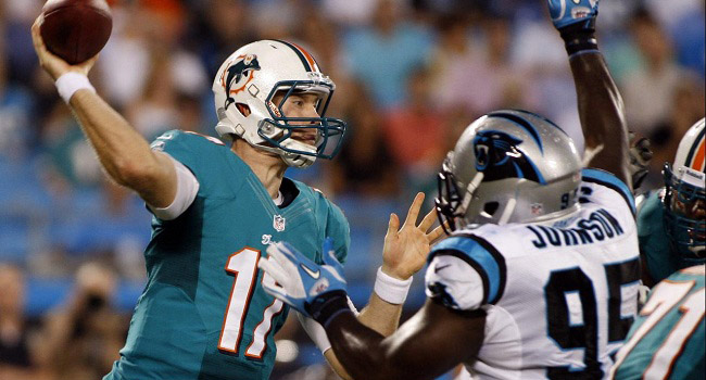 Ryan Tannehill leads the Dolphins into Cleveland.