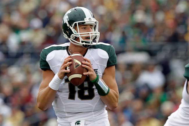 Connor Cook and the Michigan State Spartans host the Indiana Hoosiers.