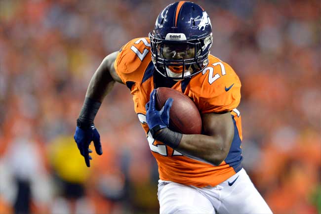 Knowshon Moreno scored three touchdowns as the Denver Broncos whittled out a victory over the Jacksonville Jaguars.