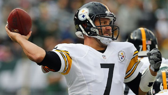 Ben Roethlisberger was still sacked three times, but didn't turn the ball over. 