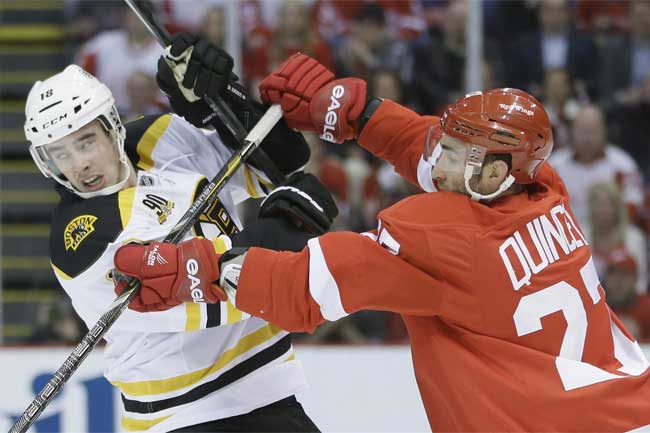 The Red Wings will be fighting for their playoff lives in Boston on Saturday,