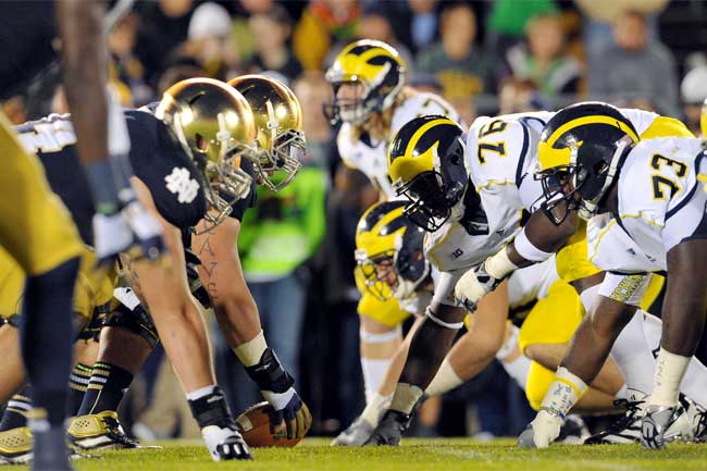 Michigan's trip to Notre Dame is one of this weekend's top college football games.