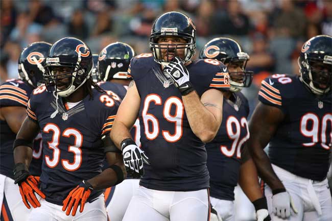 With Charles Tillman out for the year, the Bears could also be without Jared Allen on Sunday.