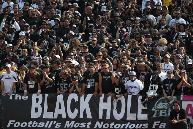 Spare a thought for The Black Hole this Halloween: the Raiders have dropped 13 straight dating back to last season.